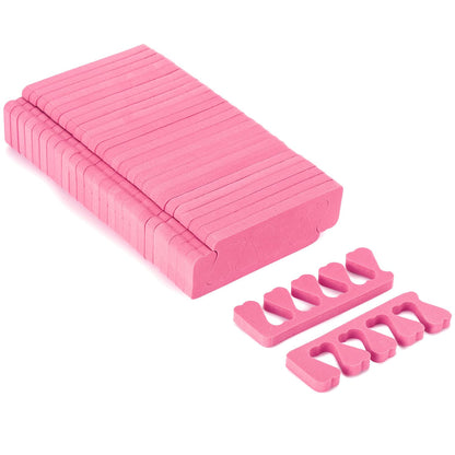 Toe Separators Set - 52 Pieces Premium Pedicure Tool, Spa Party Salon Polishing Separator (Black)