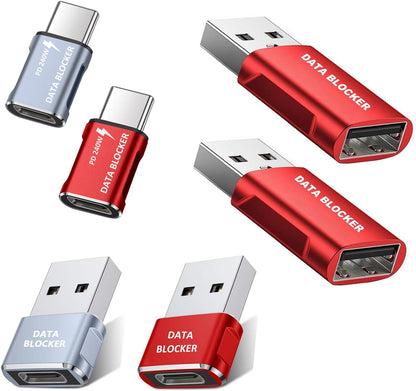 USB Data Blocker USB C Data Blocker for iphone15 16 17—Charge-Only