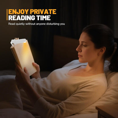 Book Reading Light Rechargeable Clip on Book Lamp with 3 Color Temperatures