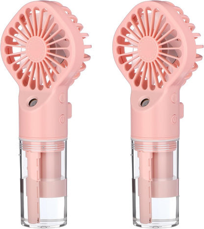 Misting Fans Portable Handheld Rechargeable, Spray Fan
