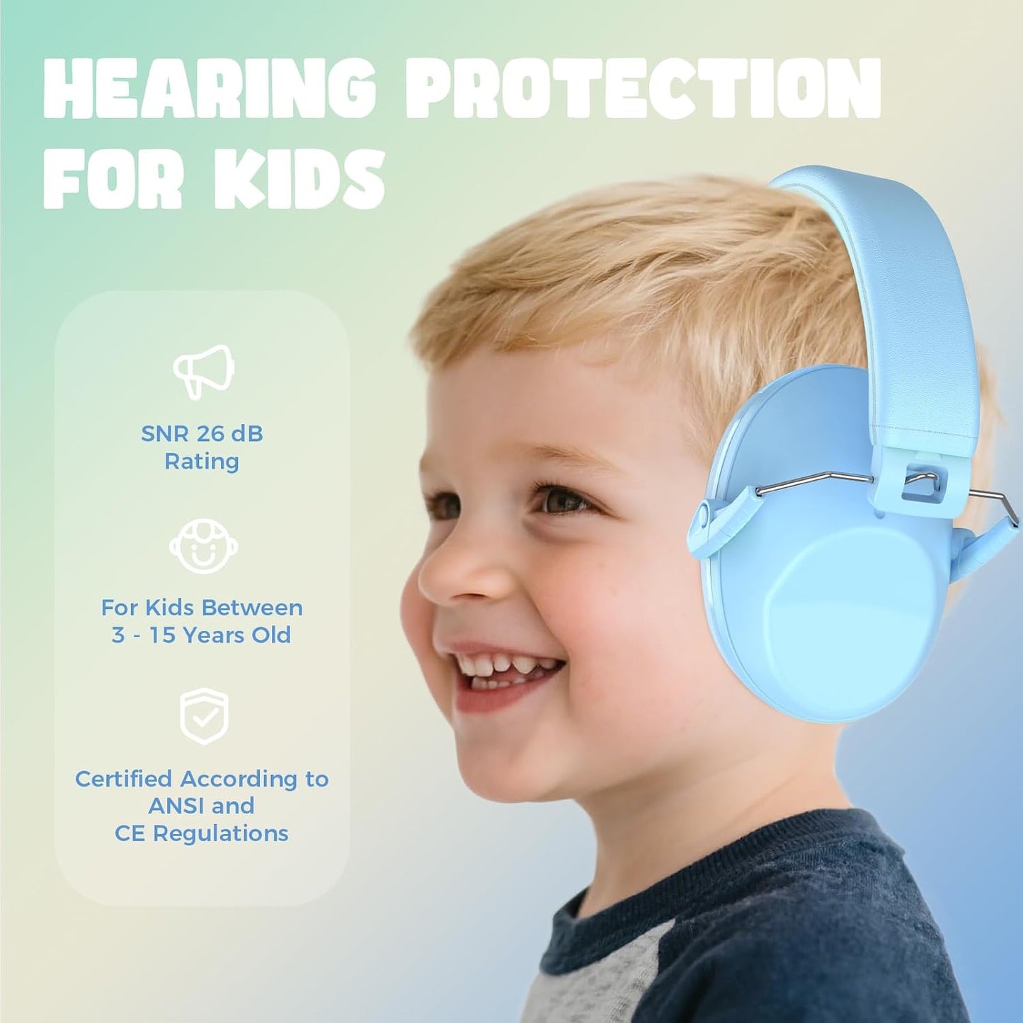ProCase Kids Noise Cancelling Headphones, Kids Ear Protection Monster Jam Truck, Fireworks Hearing Protection Noise Reduction, Noise Canceling Earmuffs for Sensory Autism Toddler Children -Red