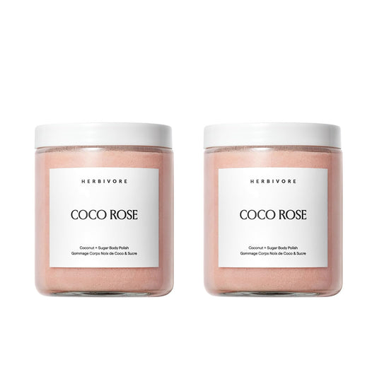 HERBIVORE Coco Rose Body Scrub | Exfoliating, Coconut & Shea, 8 oz