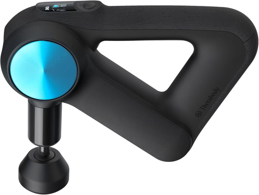 Therabody Theragun PRO Plus - 6-in-1 Deep Tissue Percussion Massage Gun, Handheld Personal Massager for Full Body Pain Relief & Muscle Tension with Biometric Breathwork, Vibration & Heated Attachments