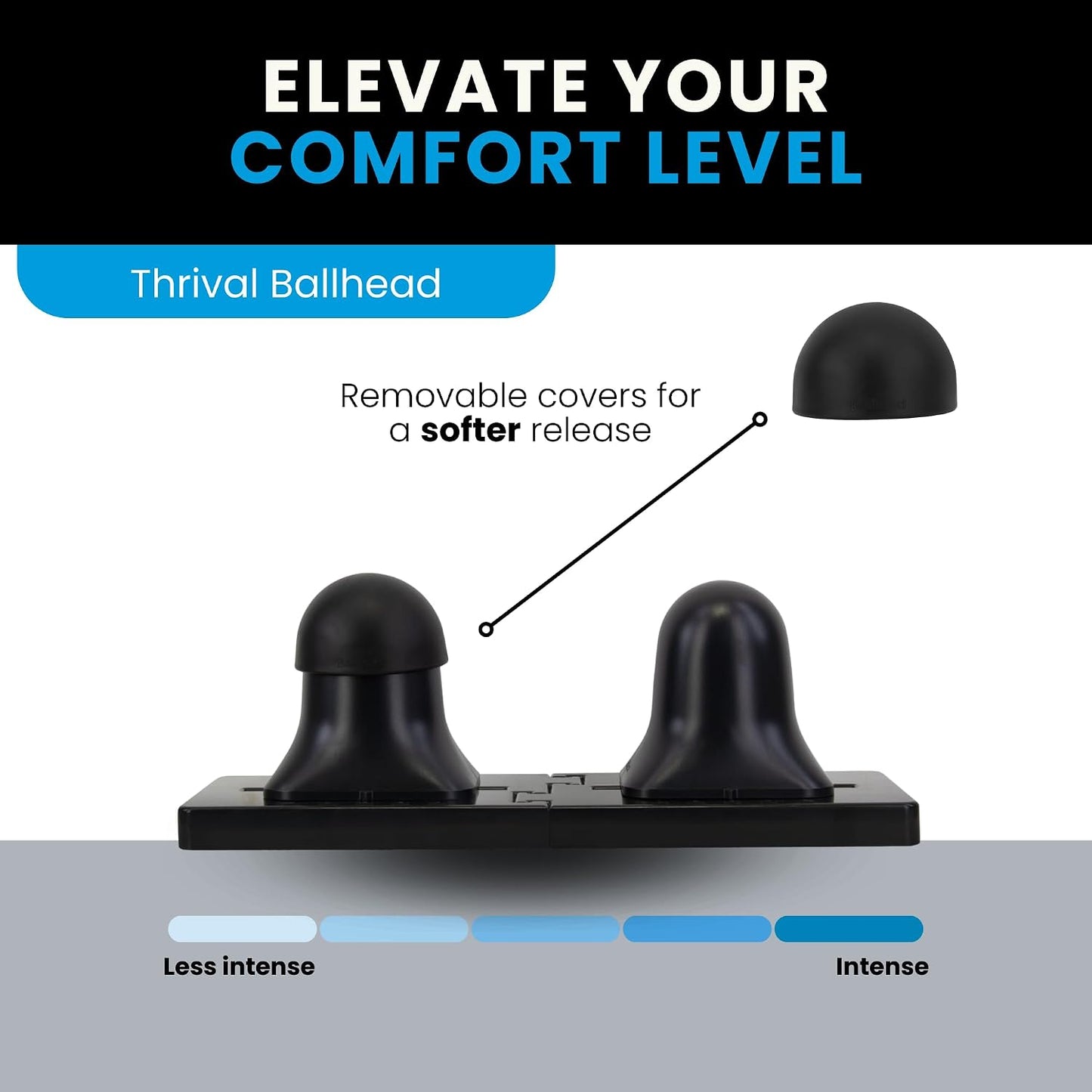 Thrival Arch Back Stretcher - Psoas Muscle Release Tool App for Hip Flexor, Back, Glute, Iliacus, and Neck - Spine Decompressor, Trigger Point, and Myofascial Release – Carbon Black