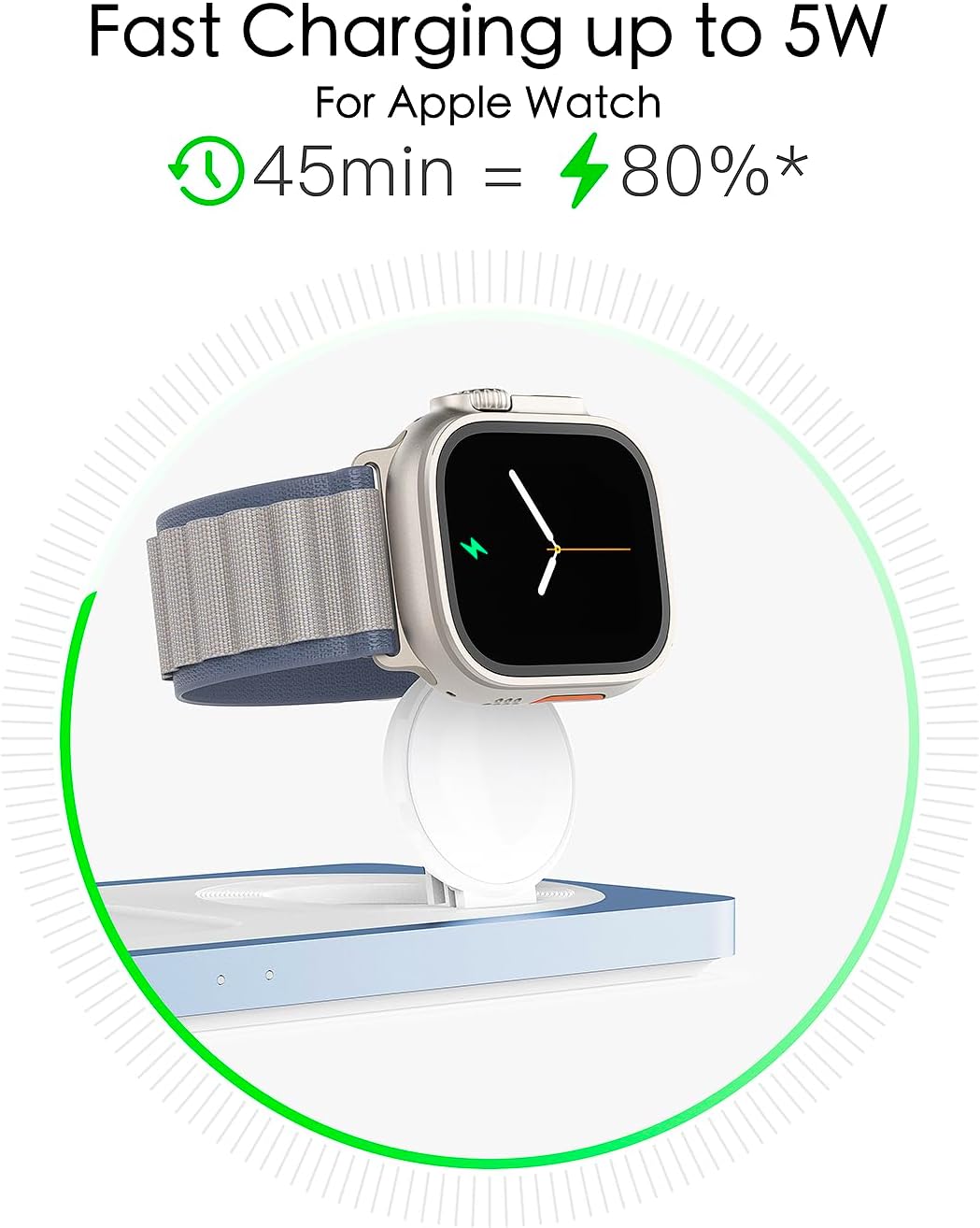 PETINO 3 in 1 Wireless Charging Station for Apple Devices with MagSafe