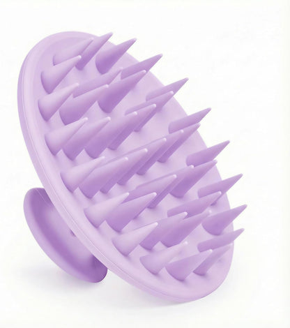 Meartchy Silicone Scalp Massager Shampoo Brush, Scalp Brush for Hair Growth & Dandruff Removal, Hair Scrubber Scalp Stimulator Exfoliator Brush with Soft Bristles for Wet Dry Scalp Care (Black)