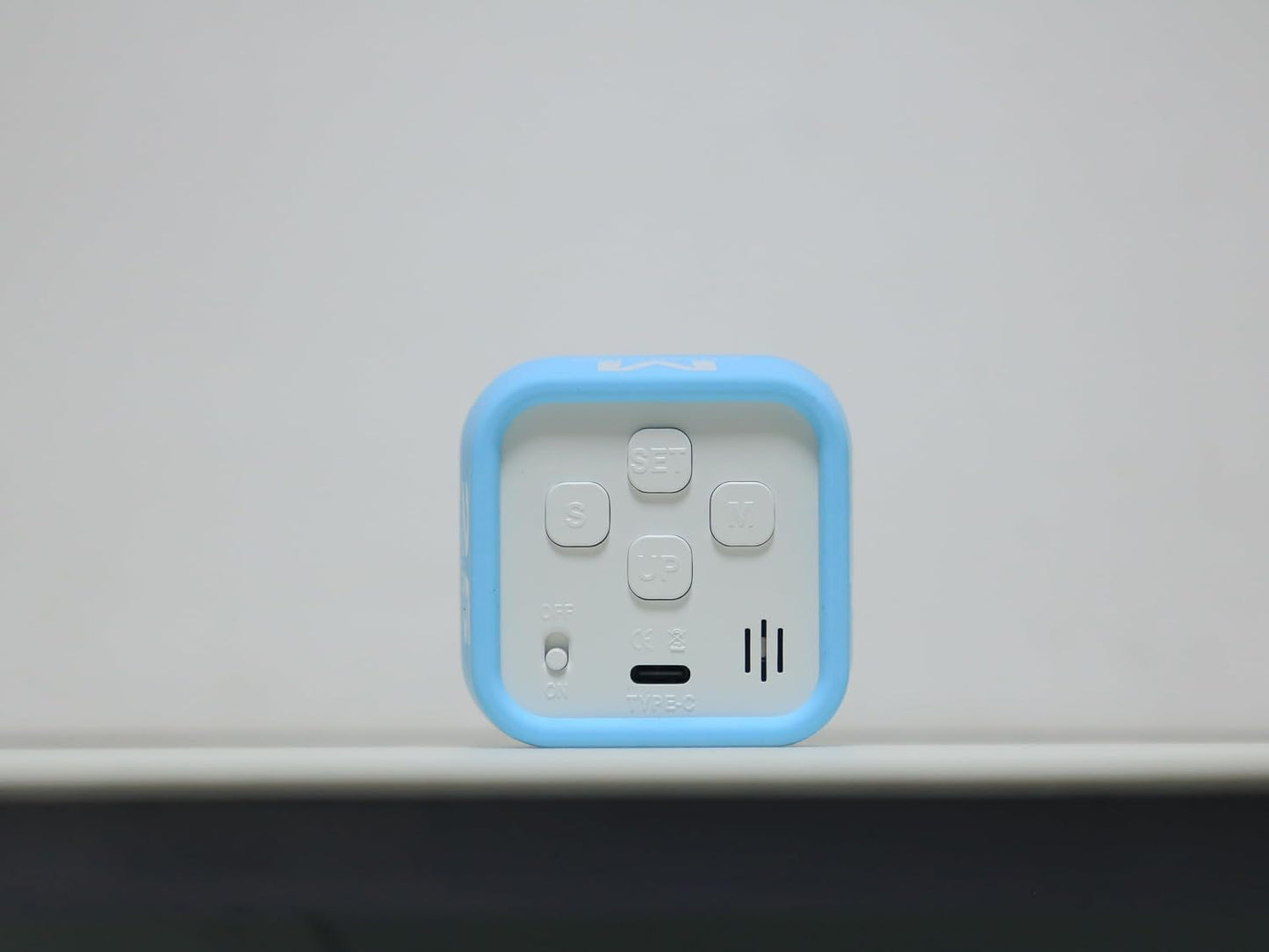 Rotating Cube Visual Pomodoro Timer 5, 25, 10 50 Minutes Preset + Custom Countdown, Rechargeable Desk Productivity Flip Timer with Detachable Silicone Cover for ADHD Study Work Kitchen School (White)