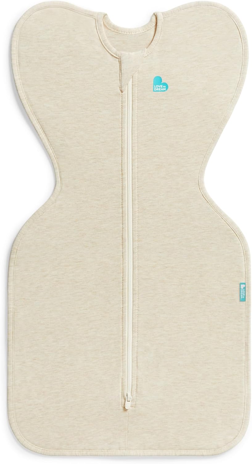 Love to Dream Swaddle UP, Baby Sleep Sack, Self-Soothing Swaddles for Newborns, Get Longer Sleep, Secure Fit Helps Calm Startle Reflex, New Born Essentials for Baby, 1.0 TOG, 13-19 lbs, Deep Olive