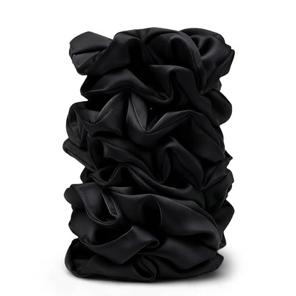 Satin Scrunchies for Women – 8PCS Blush & Brown Silk Hair Ties Set – No Crease, Frizz-Free, Gentle Elastic Hair Bands, Soft & Stylish Everyday Hair Accessories Gifts
