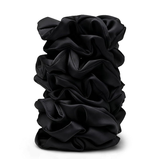 Satin Scrunchies for Women – 8PCS Blush & Brown Silk Hair Ties Set – No Crease, Frizz-Free, Gentle Elastic Hair Bands, Soft & Stylish Everyday Hair Accessories Gifts