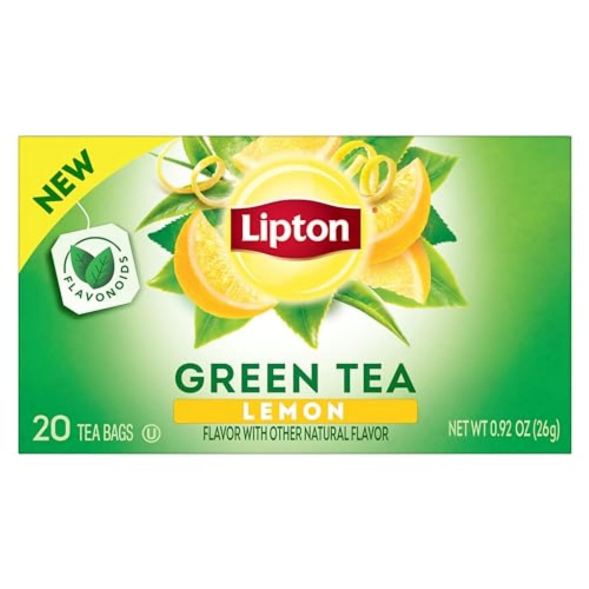 Lipton Green Tea Variety Pack, Honey Ginger, Lemon & Peach, 20 CT (2 ea)