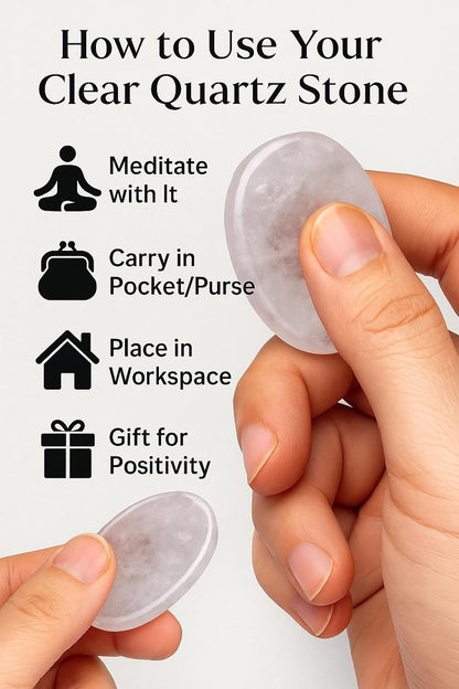 Natural Polished Thumb Palm Crystal for Meditation, Labradorite Worry Stone for Stress Relief, Anxiety Support & Pocket Reiki Healing