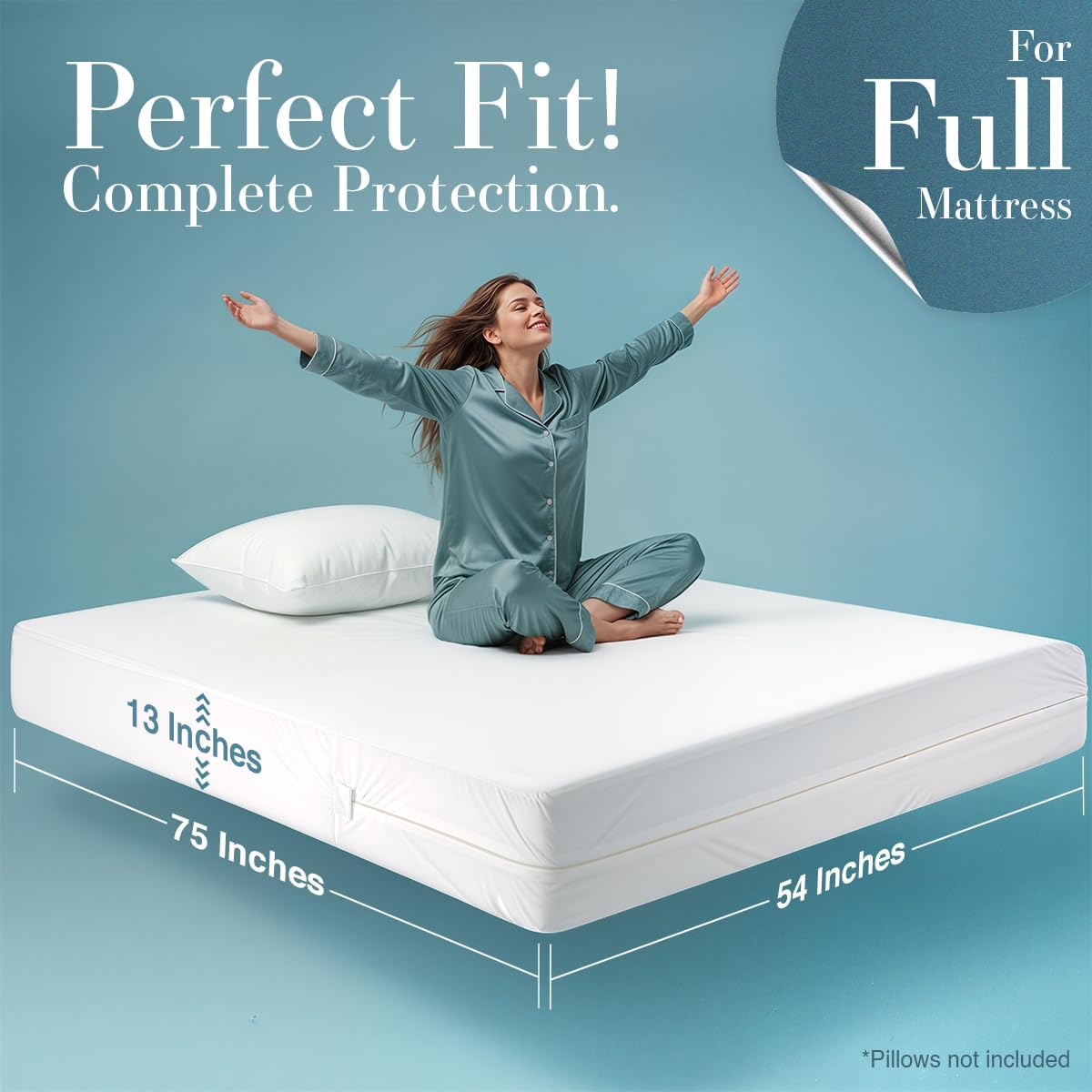Utopia Bedding Mattress Protector Zippered Twin XL Size, 100% Waterproof Bed Bug and Dust Mite Proof Mattress Encasement, Absorbent 6 Sided Mattress Cover