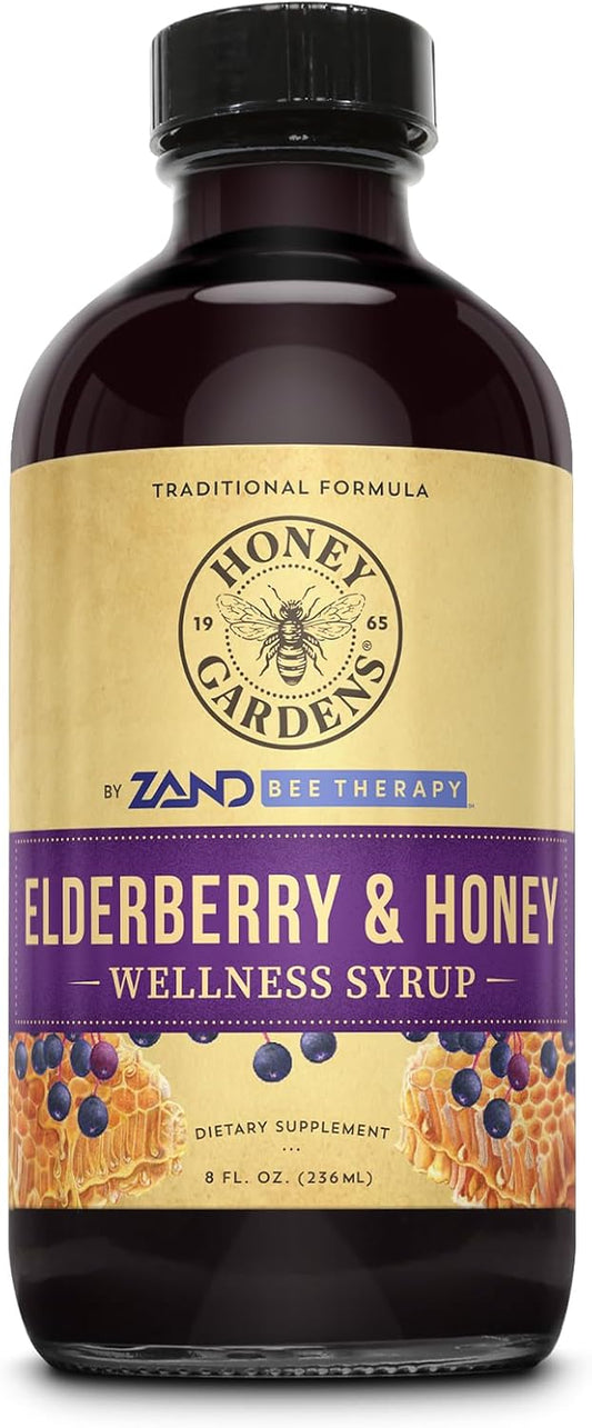 Honey Gardens Elderberry & Honey Immune Syrup, 8 fl oz