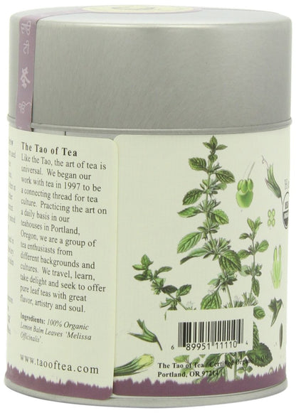The Tao of Tea, Lemon Balm Herbal Tea, Loose Leaf, 2.0 Ounce Tin