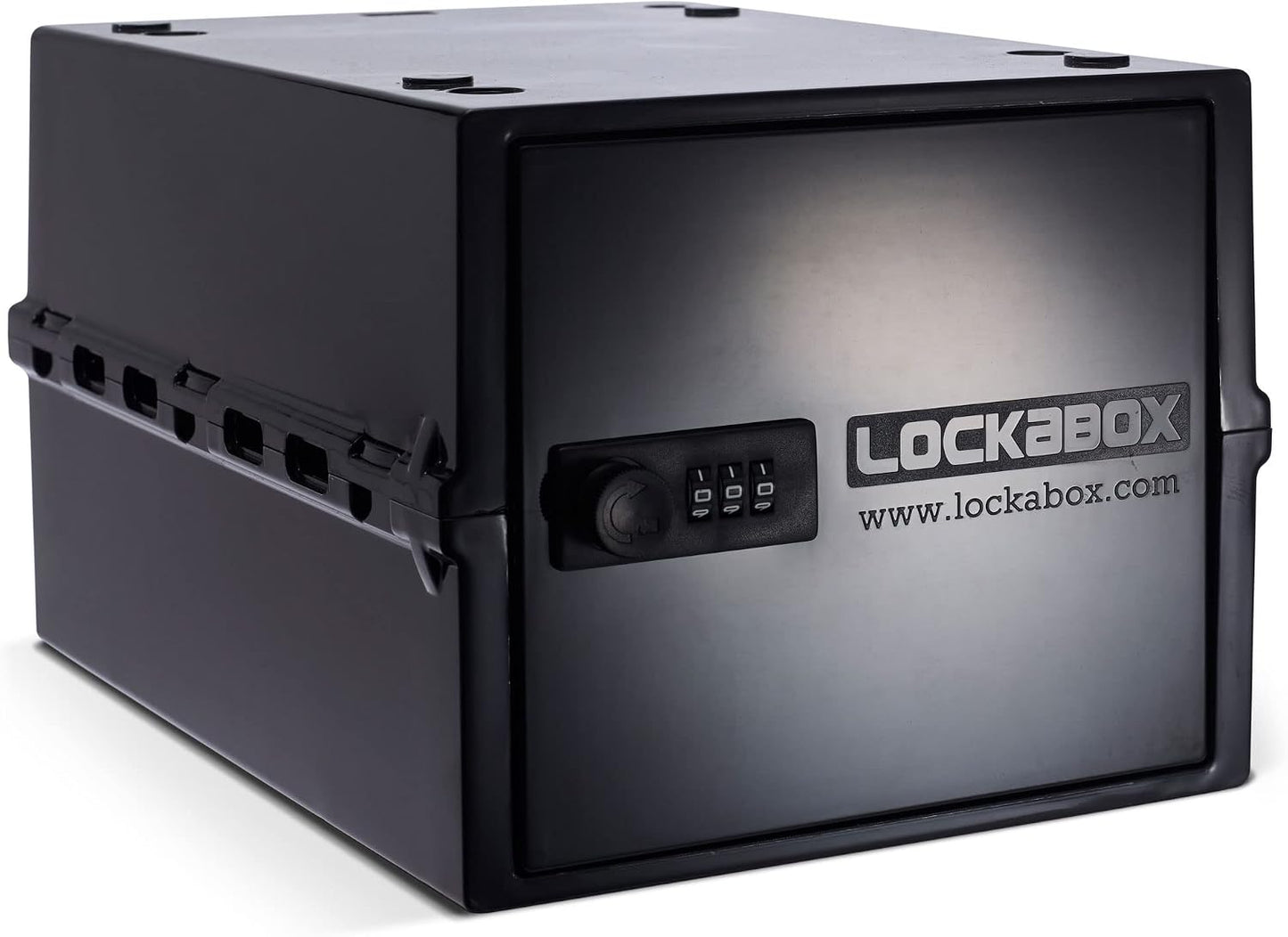 Lockabox One™ | Premium Lock Box | Medium Combination Lock Box For Food, Medicine & Home Safety | External Size 12 x 8 x 6.6 inches (Crystal)
