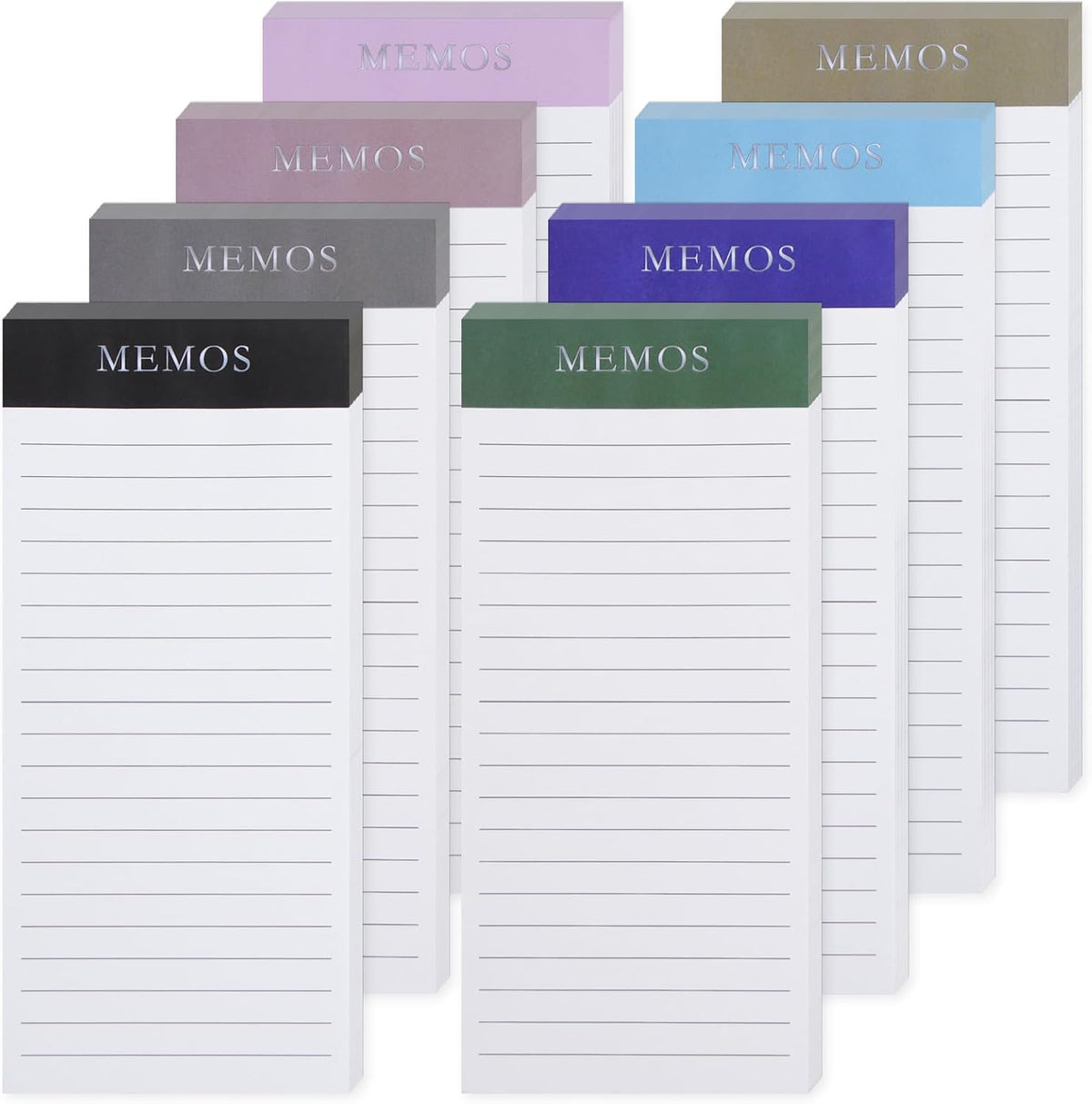 6 Pack Magnetic Notepads, Notepads Grocery List Magnet Pad for Fridge,Full Magnet Back Design Notepad for Grocery Lists, Shopping Lists, to-Do Lists(240 Sheets)