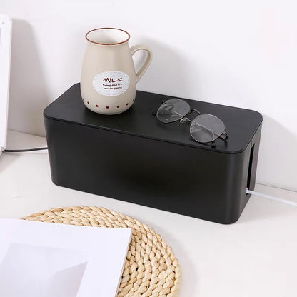 Cord Organizer Box Cable Management Hide Power Strips & Cords