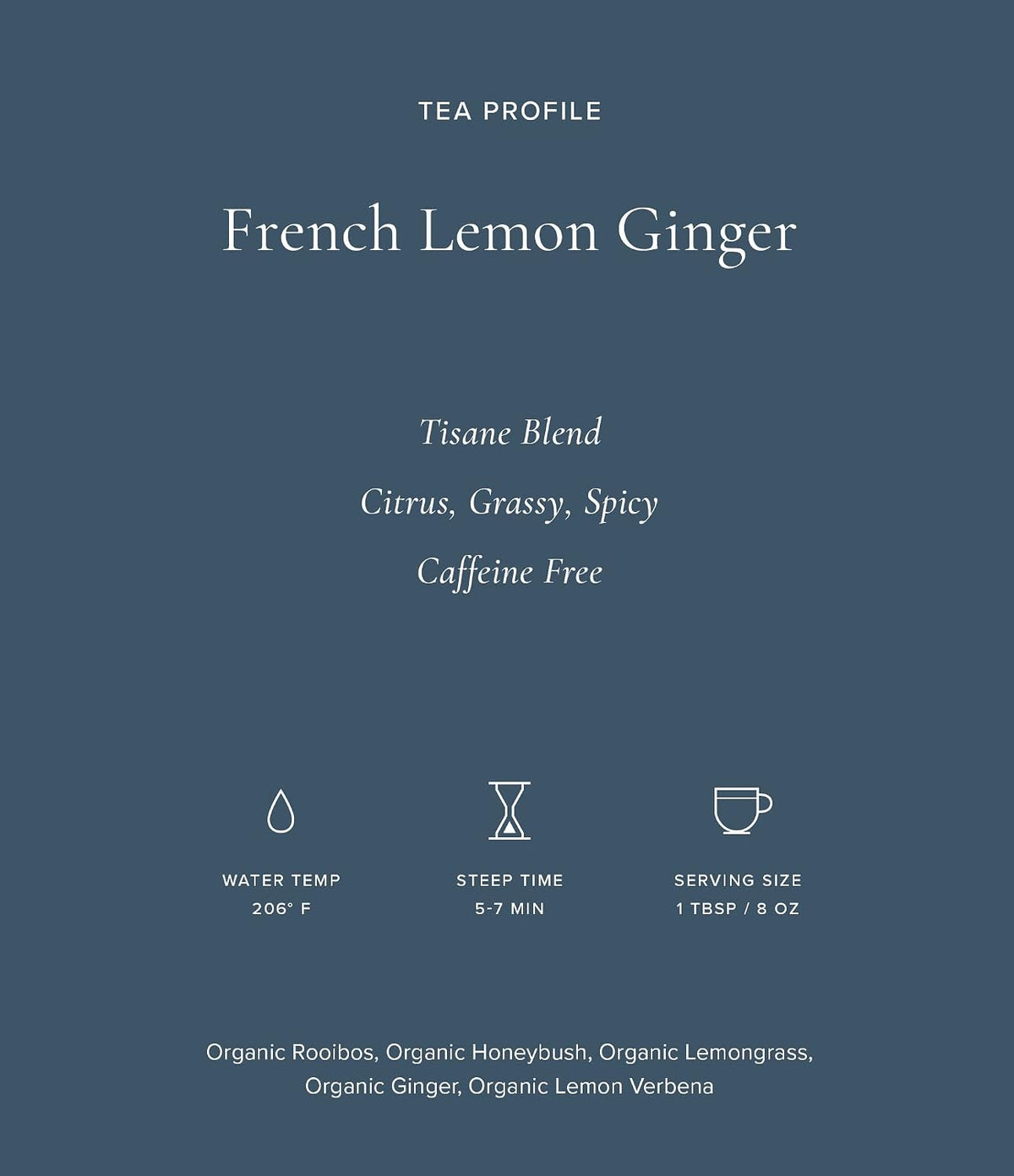 Art of Tea Organic French Lemon Ginger 1.5oz Loose Leaf Tea Tin, Caffeine Free Herbal Tea, Organic Rooibos & Lemongrass Ginger Tea, Premium Loose Leaf Herbal Tea for Relaxation & Digestion