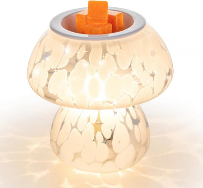 Candeldo Mushroom Wax Melt Warmer: Wax Melter Warmer with Timer Cute Melter Fragrance Candle Lamp Home Decor Mothers Day Birthday Gift for Women