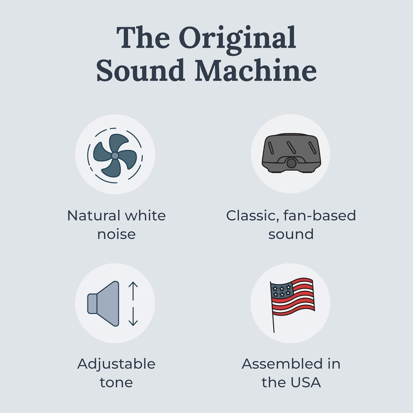 Yogasleep Dohm Uno White Noise Sound Machine, Real Fan Inside for Non-Looping White Noise, Sleep Aid, Office Privacy & Meditation for Adults & Baby, Registry Gift (White)