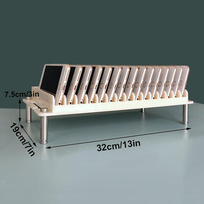 Cell Phone Holder Classroom，Phone Box for Family Time，Humanized Grooves Prevent Slipping, Making it Suitable for Home, School, and Office Use(X-Large)