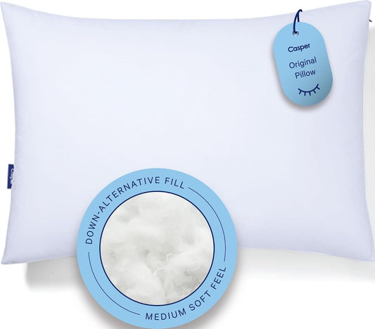 Casper Sleep Original Pillow – Standard Down-Alternative Bed Pillow