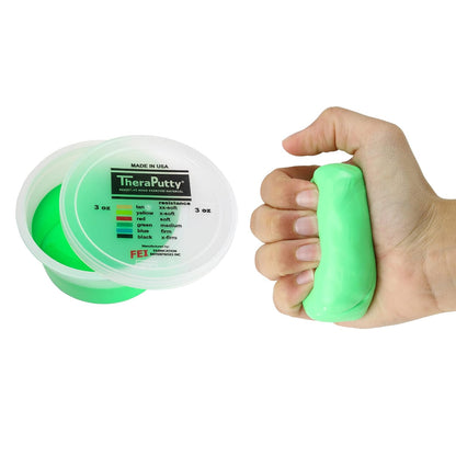 CanDo Theraputty Plus Hand Exercise Putty for Rehabilitation, Exercises, Hand Therapy, Hand Strengthening, Stress Relief - Yellow 4 oz X-Soft