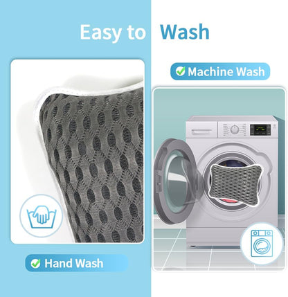 Luxury Bath Pillows for Tub, Slip Resistant Waterproof Bath Pillows for Tub Neck and Back Support with 2 Strong Suction Cups, Relaxing Spa Essentials