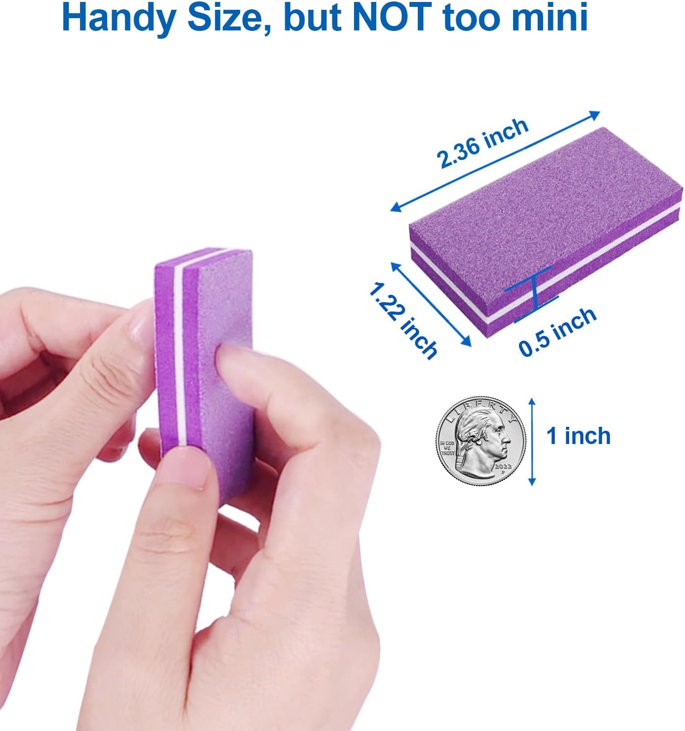 Pink Professional Nail Buffer Set - 30 Pcs, Acrylic & Natural Nails, 100/180 Grit Buffer Blocks