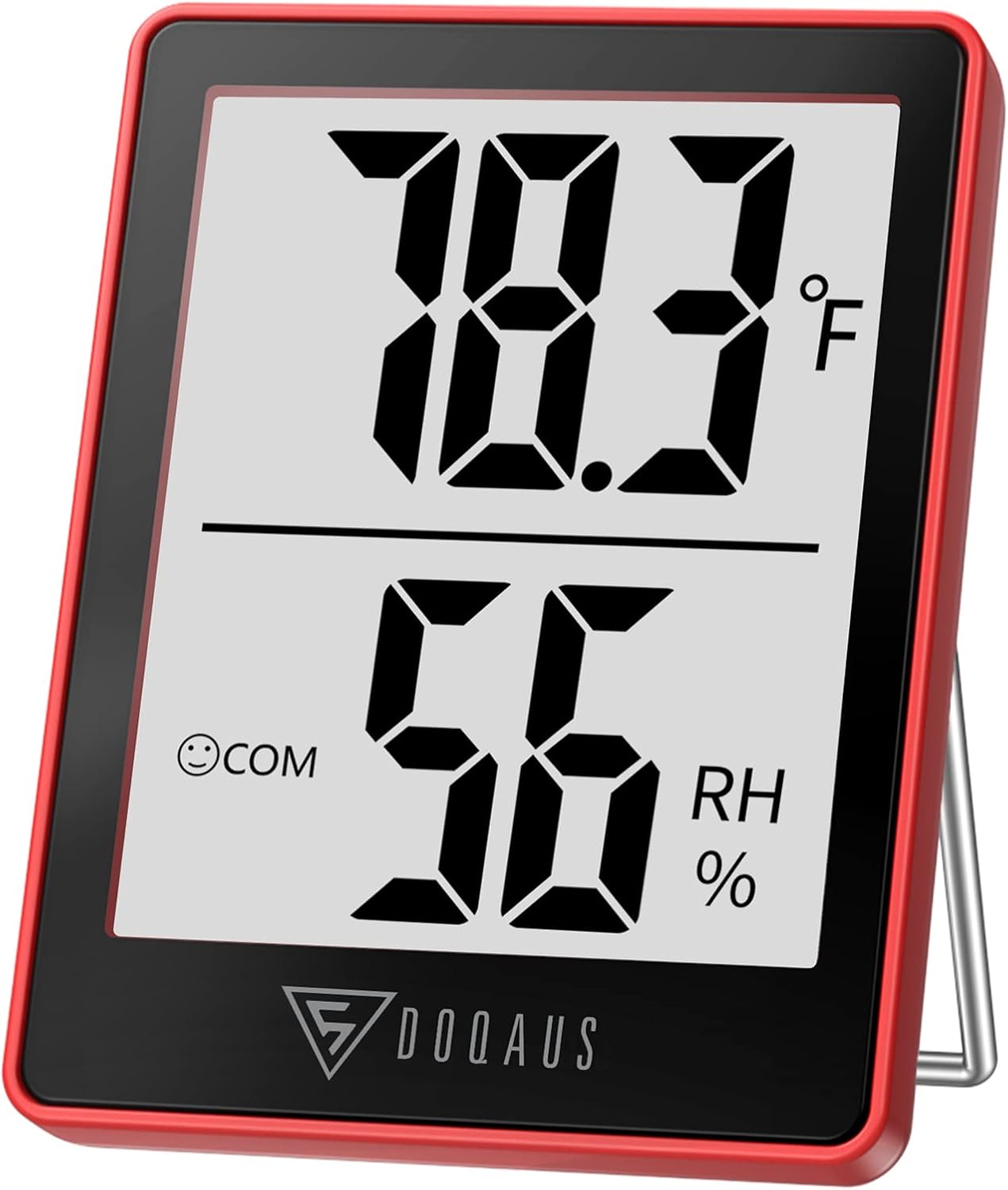 DOQAUS Digital Hygrometer Indoor Thermometer Humidity Meter Room Thermometer with 5s Fast Refresh Accurate Temperature Humidity Monitor for Home, Bedroom, Baby Room, Office, Greenhouse, Cellar (Black)