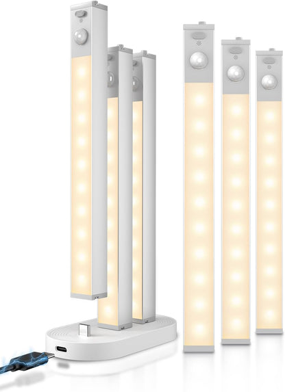 GOODEA 7" Under Cabinet Lighting with Charging Station