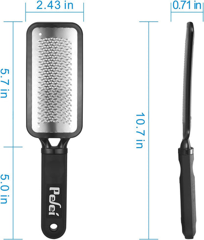 Colossal Pedicure Rasp Foot File, Professional Foot Care Pedicure Stainless Steel File to Removes Hard Skin, Can Be Used On Wet Feet