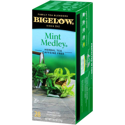 Bigelow Mint Medley Herbal Tea, 28/box