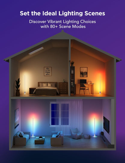 Govee Floor Lamp 2, RGBIC Smart Floor Lamp for Living Room, Bedroom