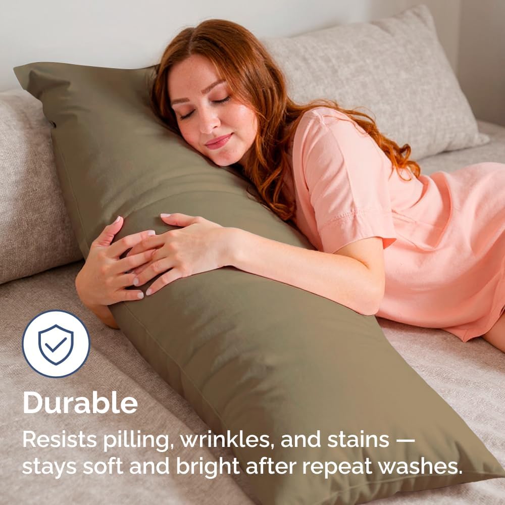 Standard Pillow Cases Set of 10 - Ultra Soft Hotel Quality Pillowcase Covers - Comfy, Cozy & Wrinkle Free - Shrink, Stain and Fade Resistant - Machine Washable Pillow Protectors - 10 Pcs Set - White - Colors B