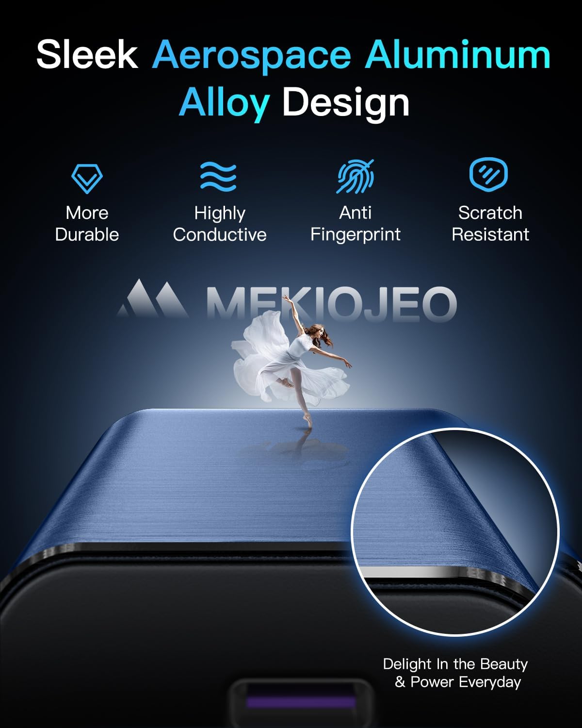 12 Ports Aluminum Alloy MEKIOJEO 380W Charging Station USB C Charger Block