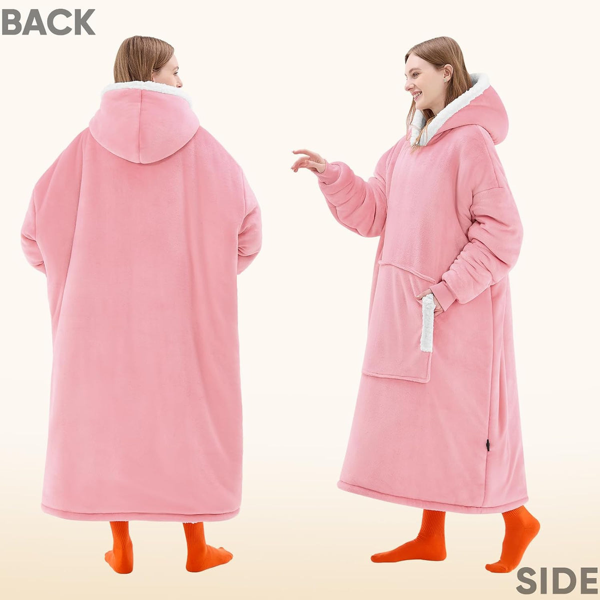 yescool Wearable Blanket Hoodie as Christmas Birthday Gifts for Women Mom - Colors B