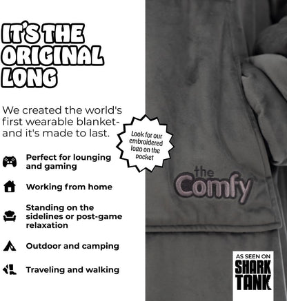 THE COMFY Original | From Shark Tank | Patented | Oversized Sherpa Wearable Blanket Hoodie| Gift for Women & Men | One Size