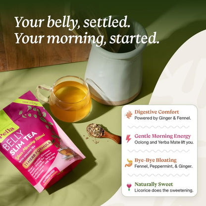 Pella Nutrition Belly Slim Caffeinated Loose Leaf Tea - 25 Servings