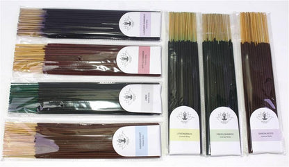 Hosley 320 Assorted Incense Sticks with Holder Eucalyptus, Fresh Bamboo, Lavender, Myrrh, Lavender Chamomile, Vanilla, Citrus, Dragon Blood Idea for Home, Wedding, Spa, Meditation & Aromatherapy