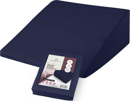 CirclesHome Pillow Protectors 4 Pack Standard Zippered - 100% Cotton Breathable Pillowcases - Protects Pillows from Dirt, Dust and Debri (Standard - Set of 4 - 20x26)