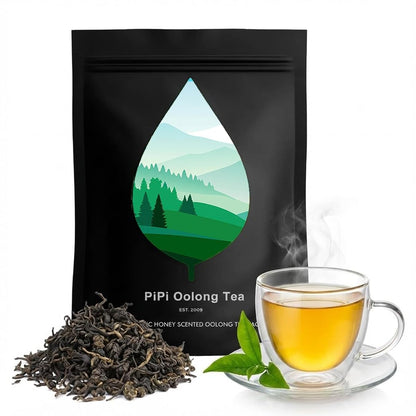 PiPi Oolong Tea Organic Oolong Tea Bags – Whole Leaf - 20 Bags (4g Each),Cortisol & Calming Tea for Anxiety, Stress,Herbal Benefits