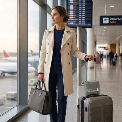 GForce Jersey Knit Travel Blanket| Packable| Fits Over Handle | Soft| Easy to Travel| Grey | Travel | Bag | Blanket |