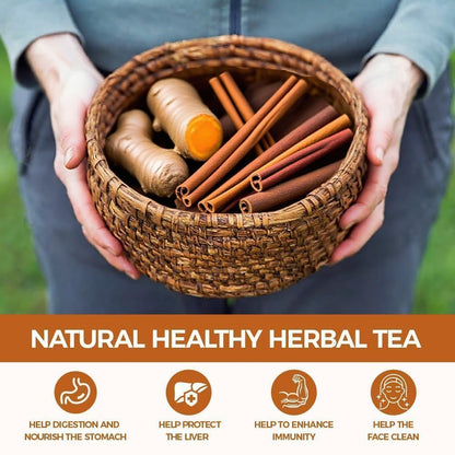WOTIHA 70 Count Premium Turmeric Ginger Cinnamon lemon Tea Bags - 100% Natural High-Concentration Blend, Supports Healthy Inflammation & Digestion, Caffeine-Free, Additive-Free, Non-GMO, Vegan