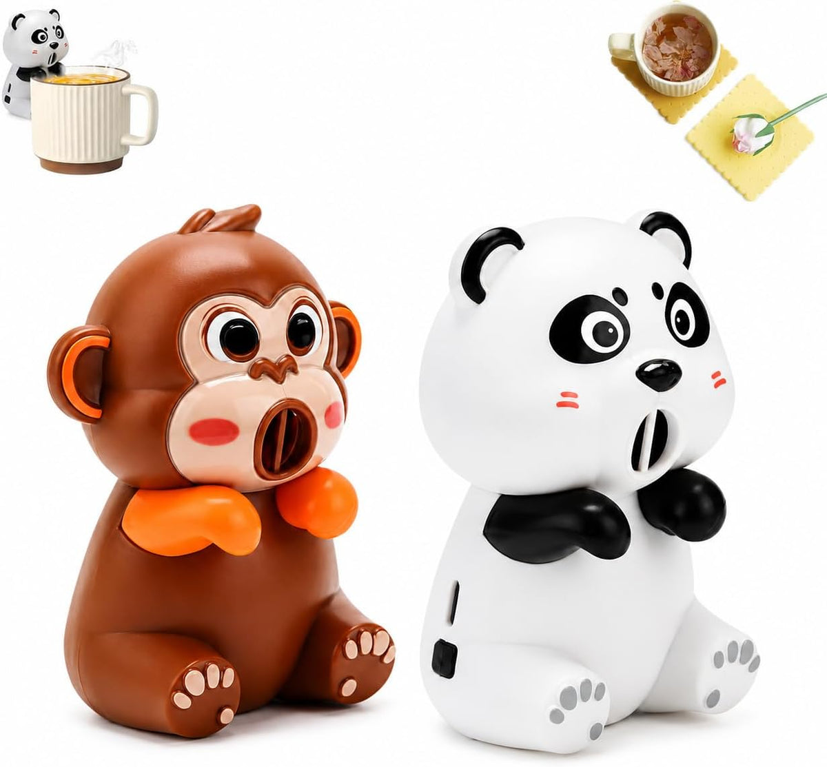 Cooling Clip-On Mini Fan for Cup & Bowl,Cute Coffee Chiller (Style1)
