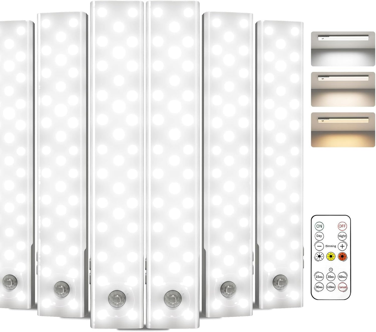 EZVALO Under Cabinet Lighting with Charging Station, Motion Sensor Lights