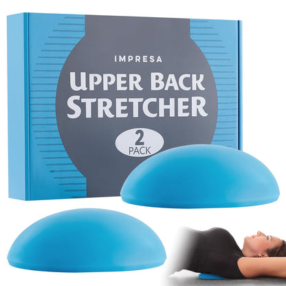 IMPRESA Upper Back Stretcher - Pack of 2, One Size Spinal Decompression & Posture Correction - Thoracic Spine Stretch & Flexibility - Pain Relief & Upper Back Pain Stretches