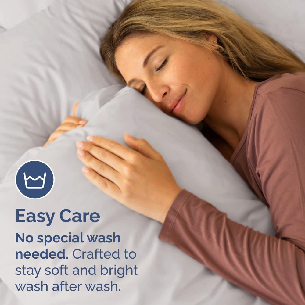 Standard Pillow Cases Set of 10 - Ultra Soft Hotel Quality Pillowcase Covers - Comfy, Cozy & Wrinkle Free - Shrink, Stain and Fade Resistant - Machine Washable Pillow Protectors - 10 Pcs Set - White - Colors A