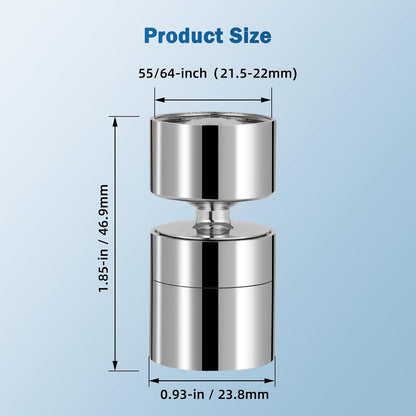 Hibbent NSF/ANSI/CAN 61 & cUPC Certified Faucet Aerator, Chrome